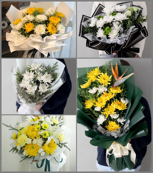 浙江省湖州长兴县画溪街道白莲桥村白事花束代送